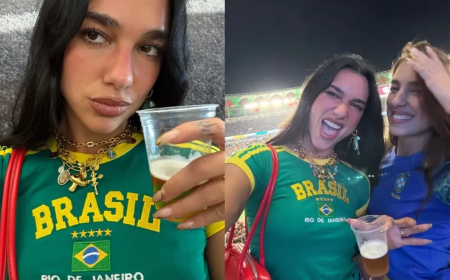 VEJA Dua Lipa encerra passagem pelo Brasil com publicação de fotos no Instagram: ‘Amei cada momento’