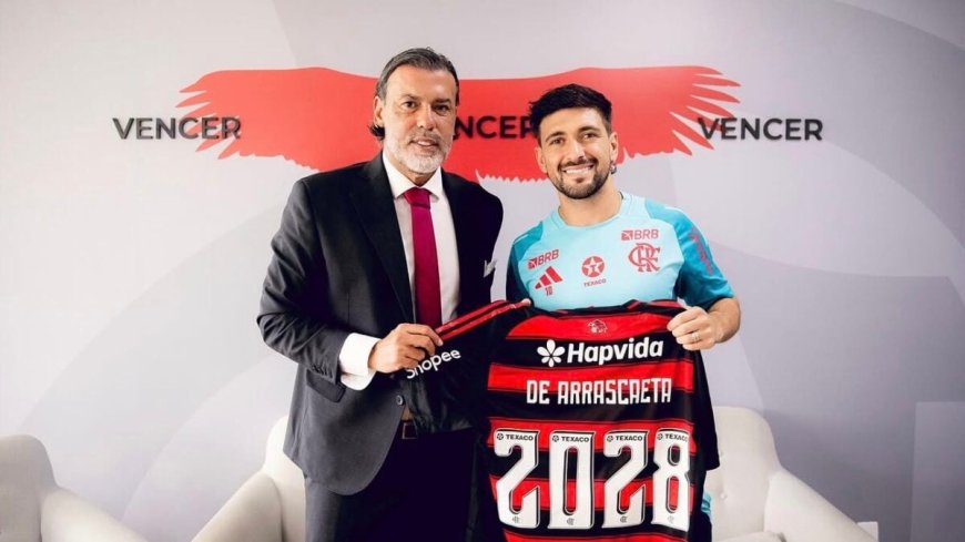 Flamengo confirma renovação de Arrascaeta até 2028