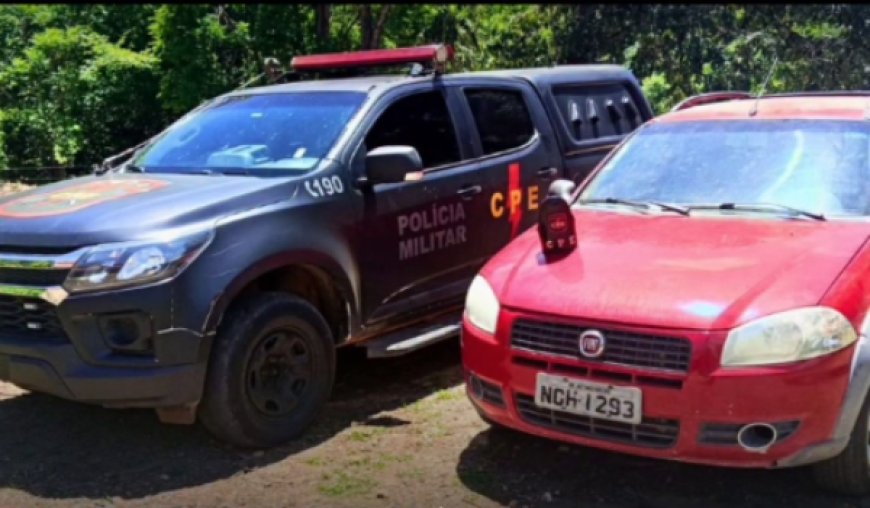 CPE flagra veículo adulterado na zona rural de Crixás; carro havia sido roubado em 2014