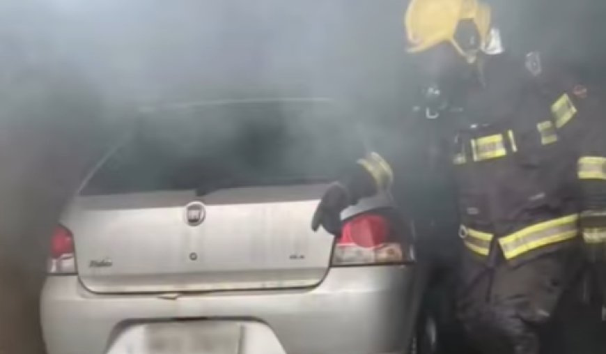 Incêndio atinge veículo e residência em Rialma