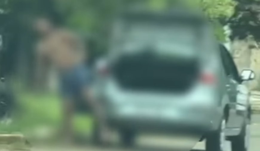 Morador é flagrado descartando lixo irregularmente em bairro de Goianésia