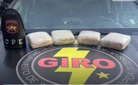 Polícia apreende aproximadamente quatro quilos de skunk e conduz mulher por tráfico em Rialma