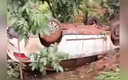 Atenção redobrada na GO-154 entre Ceres e Carmo do Rio Verde após capotamento