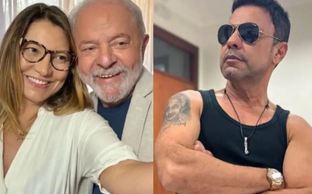 Janja reage às críticas de Zezé de Camargo contra filhas de Silvio Santos por ida de Lula ao SBT: ‘misoginia’