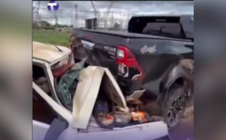 Grave acidente na BR-414 em Niquelândia deixa deixa duas pessoas presas às ferragens