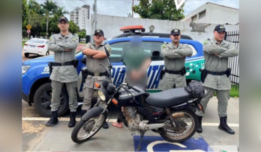 Motocicleta furtada em Ceres é recuperada pela PM; suspeito é preso em flagrante