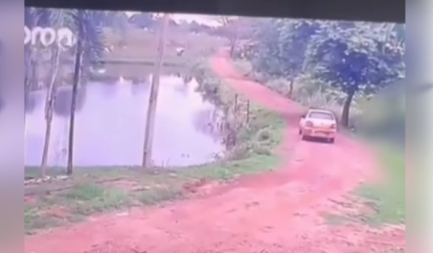 Homem morre após veículo cair em represa em Santa Rita do Novo Destino, próximo a Goianésia