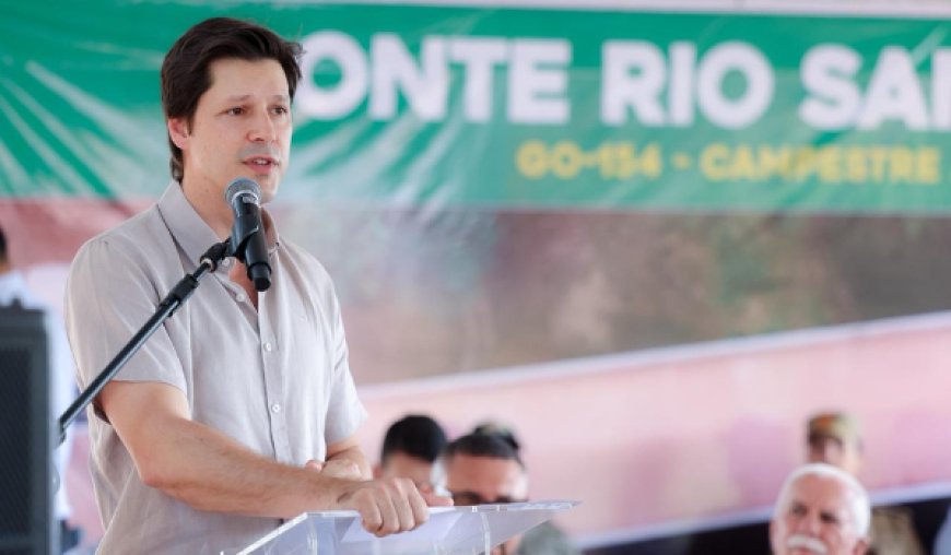 Daniel Vilela inaugura ponte sobre o rio Santa Maria, em Campestre de Goiás