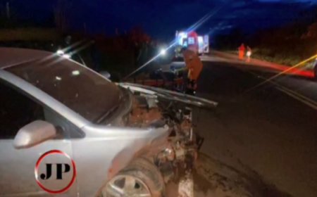 Veículo sai da pista e capota na GO-230, entre Goianésia e Rianápolis