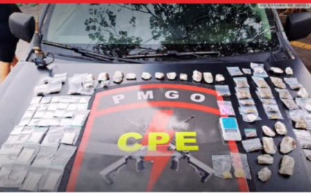 Operação policial causa prejuízo de quase R$ 30 mil ao trafico em Carmo do Rio Verde