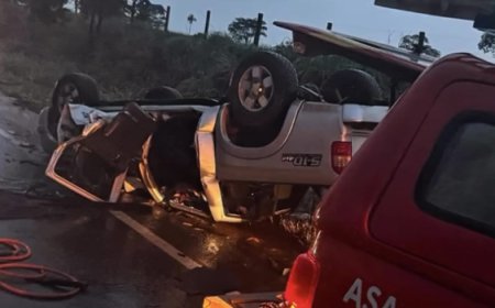 Capotamento na GO-230 deixa três feridos em Rianápolis