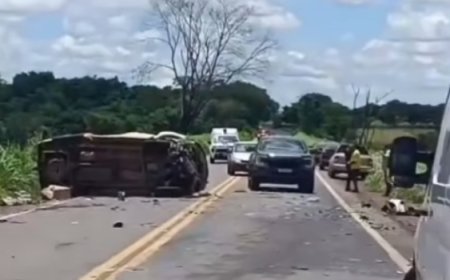 Grave colisão é registrada na rodovia entre Uruana e Uruíta na GO-154