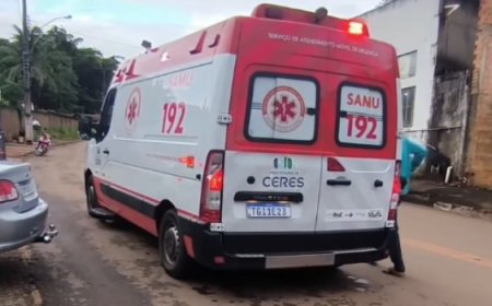 Colisão entre duas motos deixa mulher ferida no Jardim Bela Vista, em Ceres