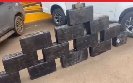 PRF apreende 320 kg de maconha após fuga na BR-153, em Morrinhos