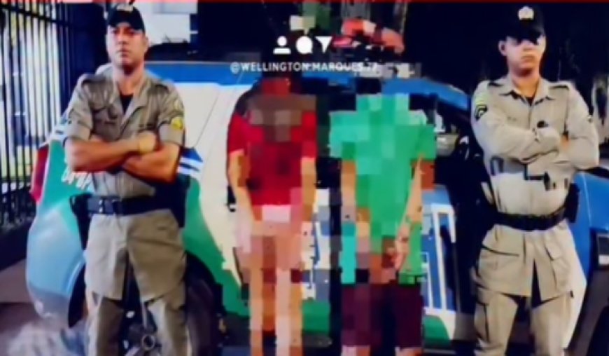 PM encontra quatro crianças abandonadas e prende pais em Jaraguá