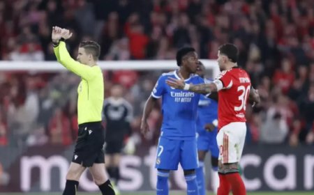 Vini Jr. marca golaço e denuncia racismo em partida da Liga dos Campeões