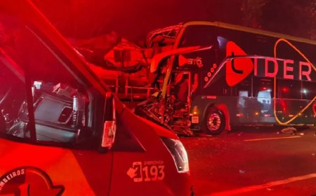 Colisão traseira entre ônibus e carreta deixa 19 feridos na BR-153 em São Francisco de Goiás