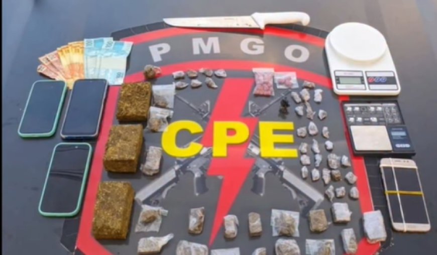 CPE de Rialma prende dois suspeitos de tráfico de drogas durante patrulhamento tático