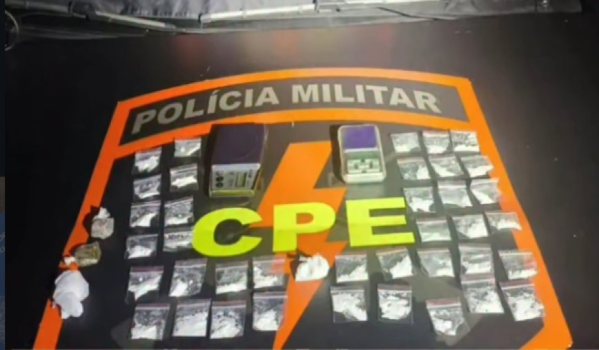CPE apreende drogas e prende suspeito de tráfico em Itapuranga