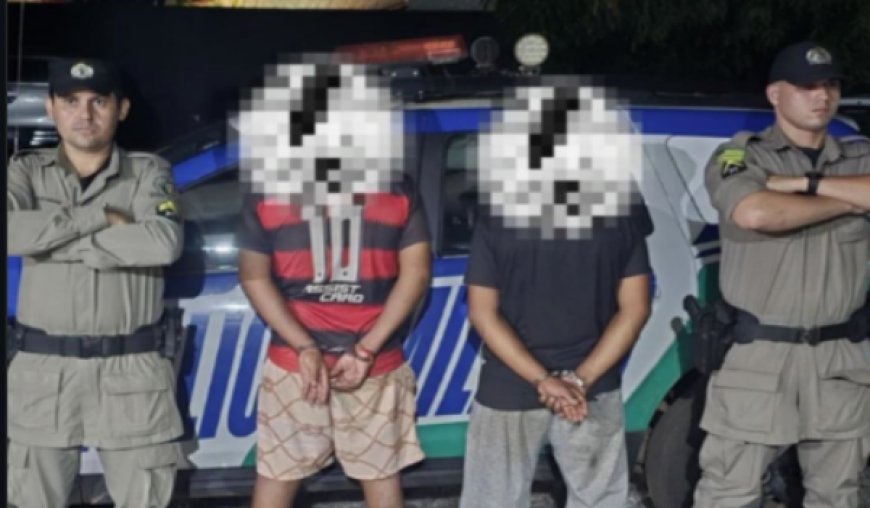 Dupla é detida após furtar chinelos em supermercado de Porangatu