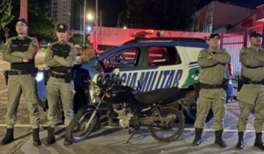 Polícia Militar recupera moto furtada em Ceres