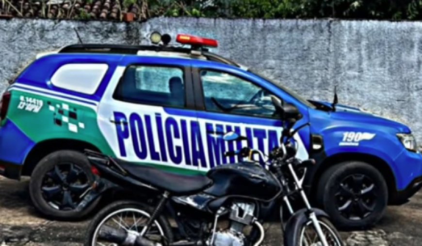 Polícia Militar localiza motocicleta com registro de furto/roubo em Guarinos