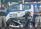Jovem é baleado após furtar moto e atacar policiais com faca em Santa Helena