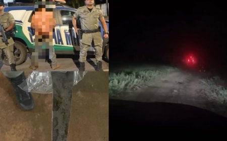 Polícia Militar prende suspeito após esfaqueamento entre irmãos na zona rural de Jaraguá