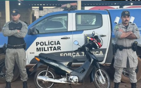Jovem é baleado após furtar moto e atacar policiais com faca em Santa Helena