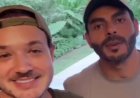 Dupla Israel e Rodolffo fizeram surpresa para fã após acidente com ciclista