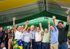 Caiado pede empenho para eleger Daniel Vilela no 1º turno, em evento com 47 prefeitos