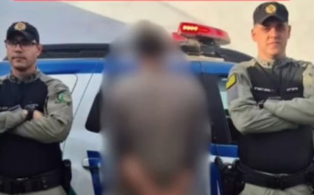 Homem é preso por importunação sexual e posse de munições de calibre restrito em Rialma