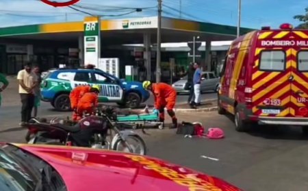 Colisão entre duas motocicletas deixa três feridos em Goianésia