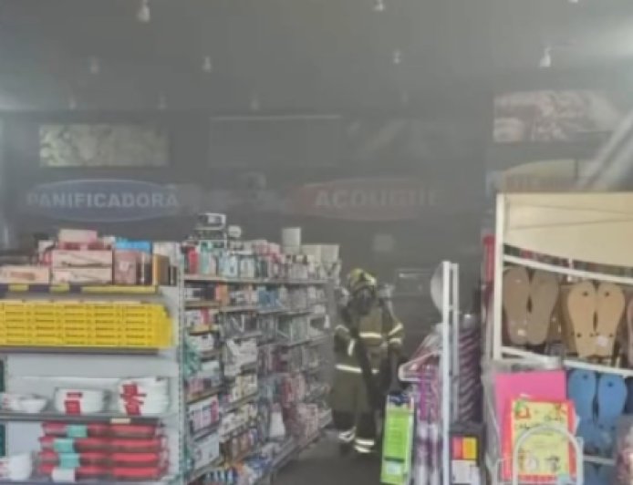 Principio de incêndio em supermercado mobiliza Corpo de Bombeiros em Itapaci