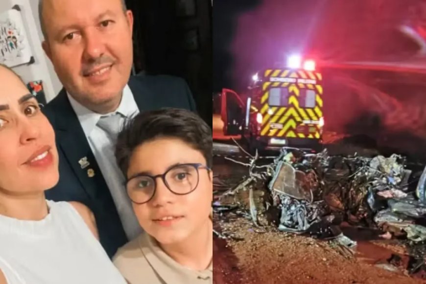 Vereador de Cachoeira Alta, esposa e filho morrem em colisão frontal na GO-206, em Quirinópolis