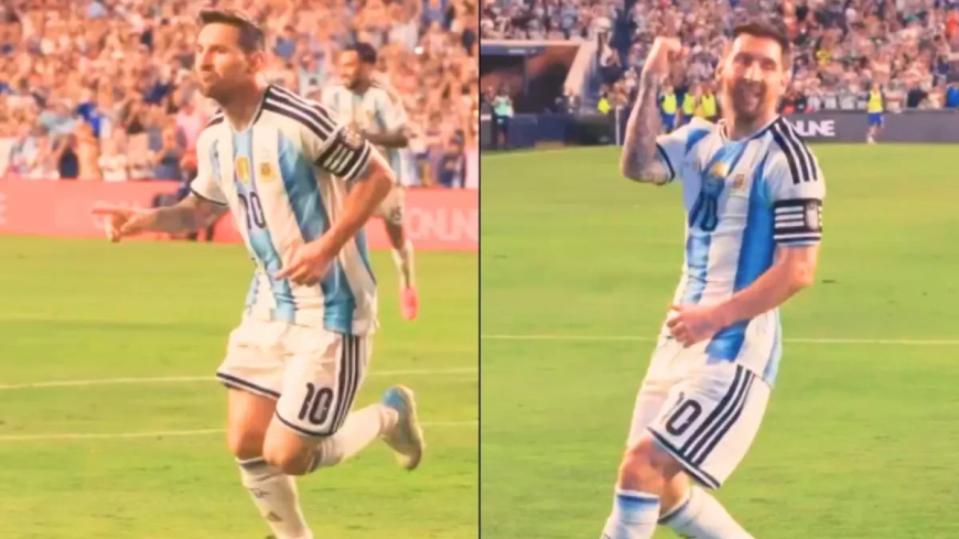 Messi volta à Argentina e marca gol no 2º toque na bola