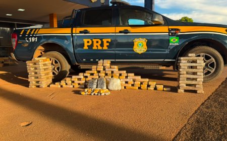 PRF apreende mais de 100 kg de drogas na BR-060, em Jataí