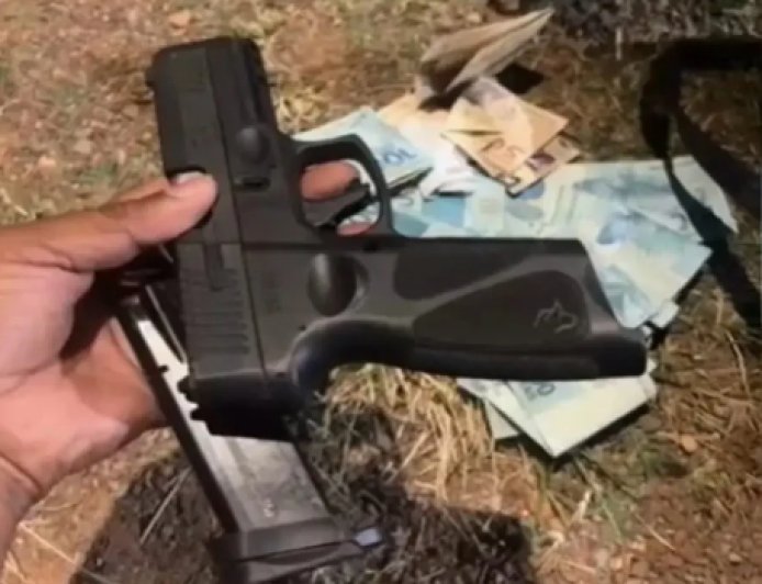 Menina de 11 anos é encontrada sozinha com arma e dinheiro em Luziânia