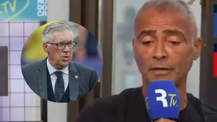 Romário diz que se comandasse a CBF teria demitido Ancelotti ainda no vestiário