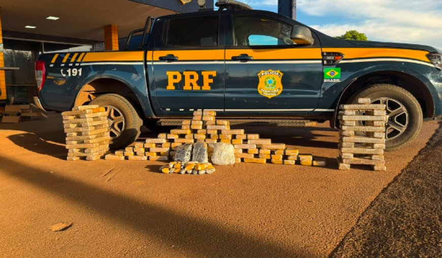 PRF apreende mais de 100 kg de drogas na BR-060, em Jataí